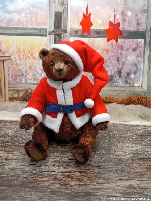 Мишка-Санта — Авторские игрушки (фото 8)