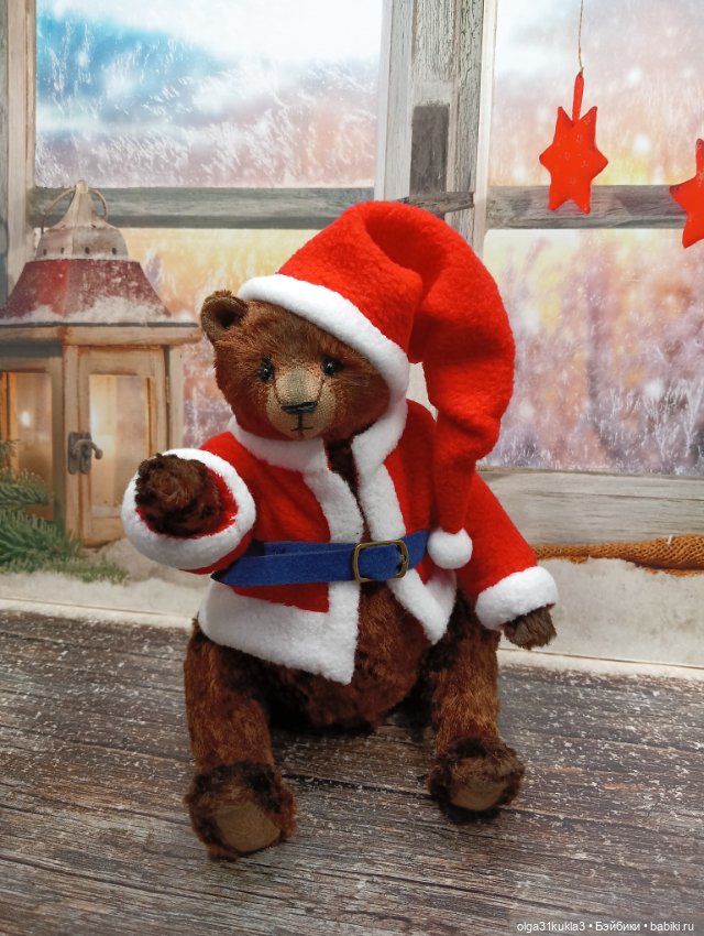 Мишка-Санта — Авторские игрушки (фото 2)