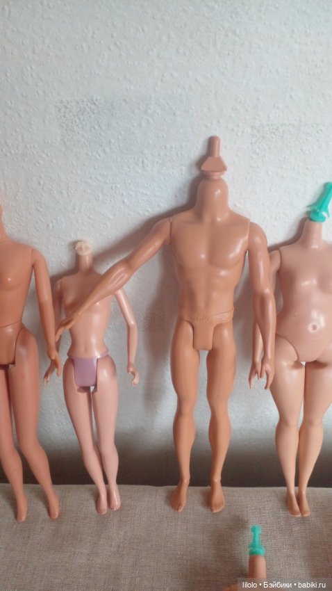 Лот тел для гибритизации — Тела и головы для кукол