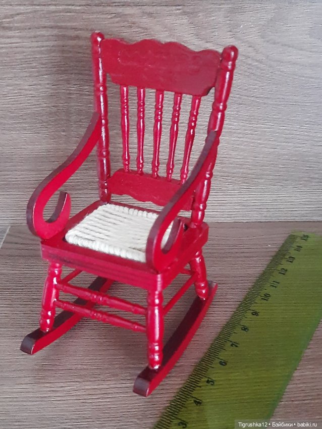 Кресло-качалка — Миниатюра для кукол (фото 5)