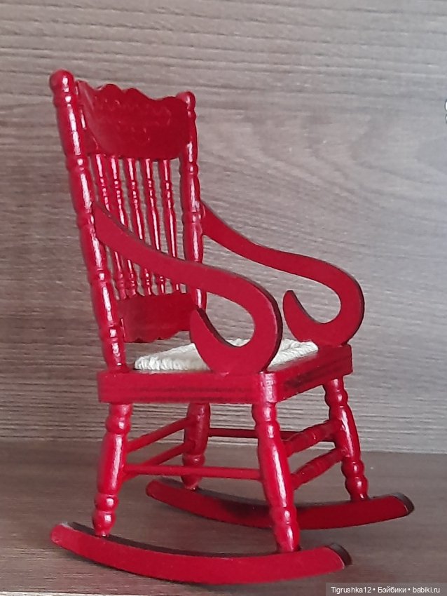 Кресло-качалка — Миниатюра для кукол (фото 6)