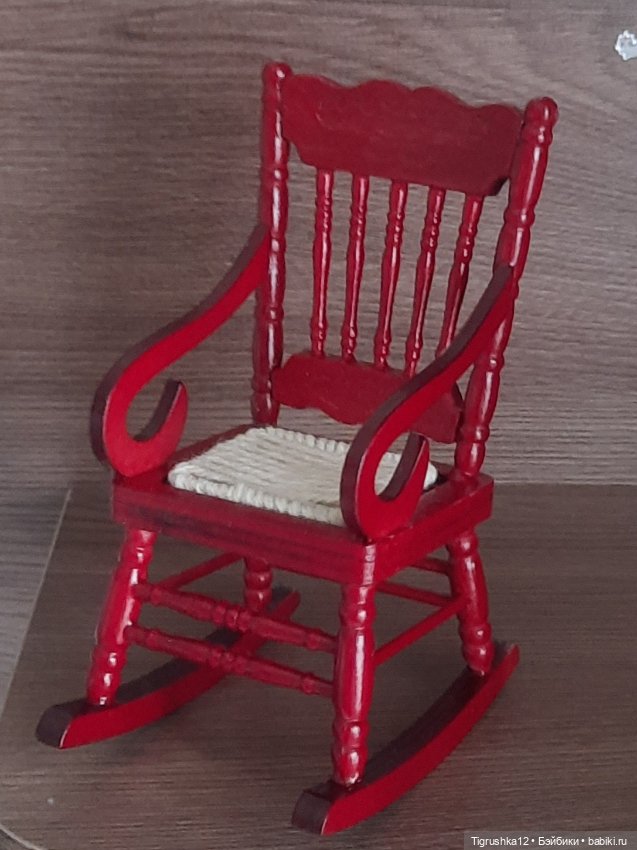 Кресло-качалка — Миниатюра для кукол (фото 3)