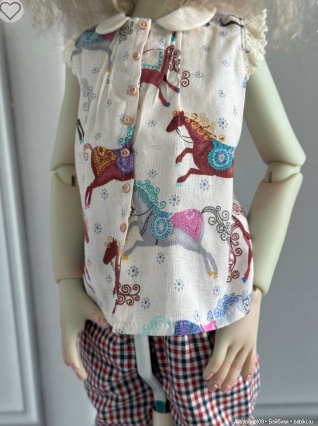 Блузка с брюками — Одежда для BJD (фото 3)