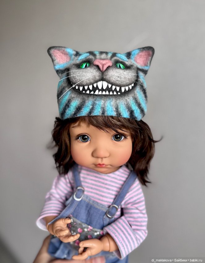 Шапка для кукол Чеширский кот (фото 7)