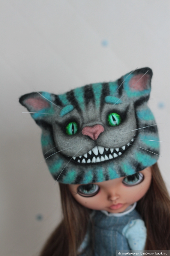Шапка для кукол Чеширский кот