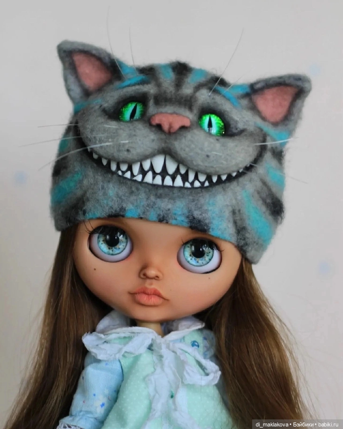Шапка для кукол Чеширский кот (фото 6)
