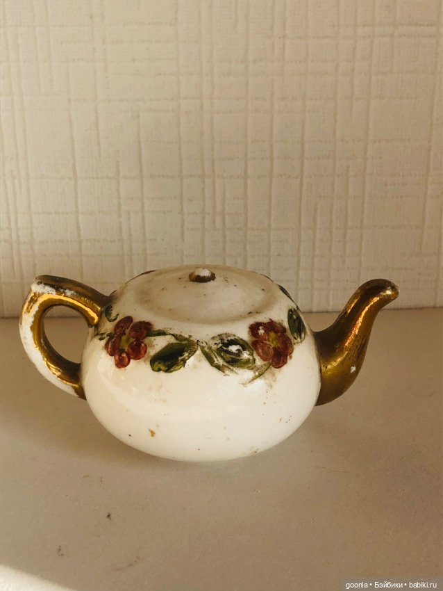 Керамический чайник для больших кукол (фото 8)