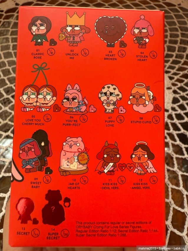 Продаю оллекционная фигурка Cry baby серии «Crying for love (фото 3)