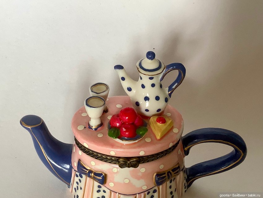 Керамический чайник шкатулка (фото 7)
