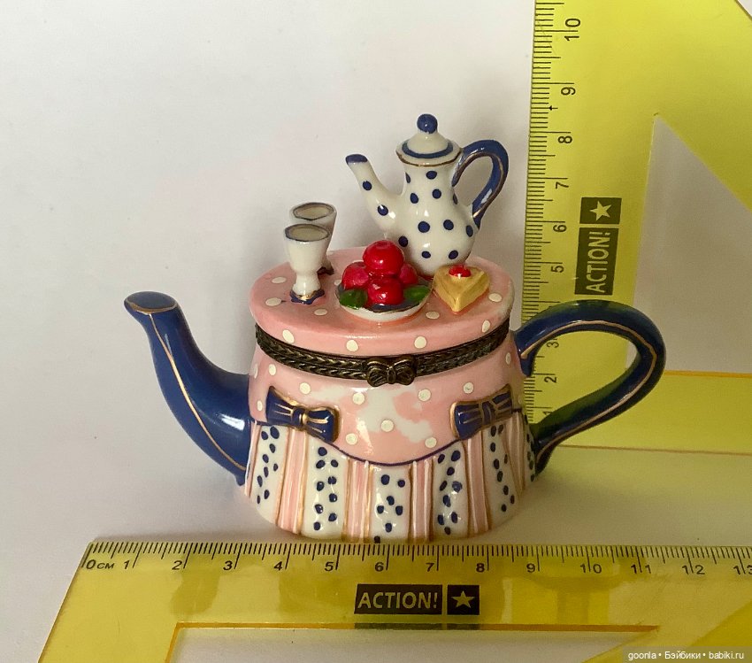 Керамический чайник шкатулка (фото 6)
