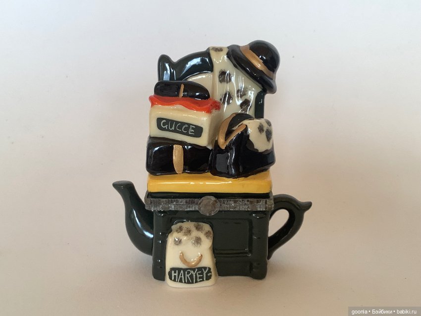 Керамический чайник-шкатулка