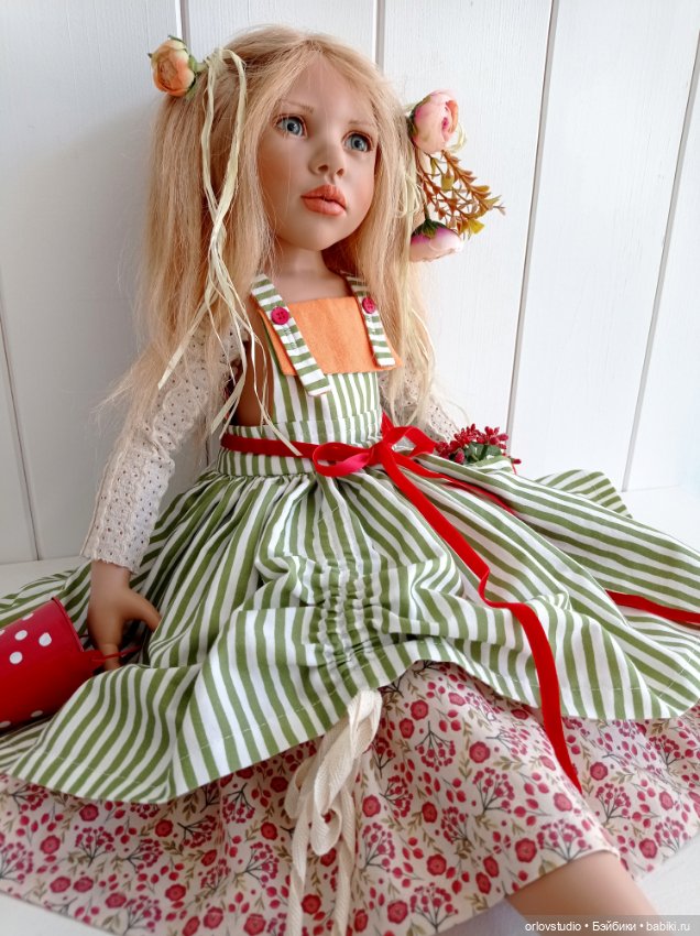 🍎🍒🍉🍄Сарафан для Цвергназе/Zwergnase ростом 65 см (фото 9)