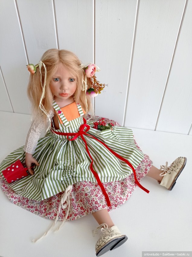 🍎🍒🍉🍄Сарафан для Цвергназе/Zwergnase ростом 65 см (фото 4)