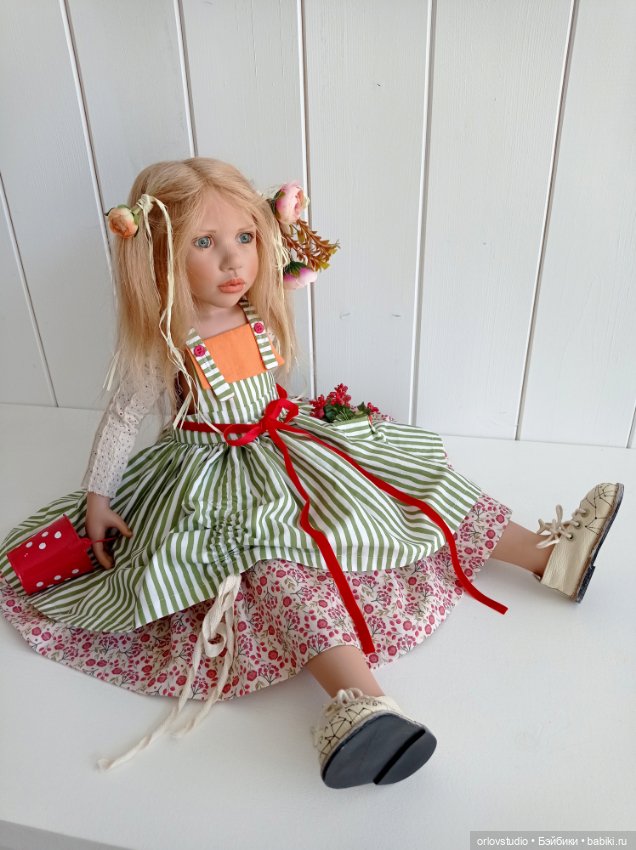 🍎🍒🍉🍄Сарафан для Цвергназе/Zwergnase ростом 65 см (фото 6)