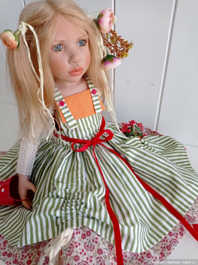 🍎🍒🍉🍄Сарафан для Цвергназе/Zwergnase ростом 65 см (фото 7)