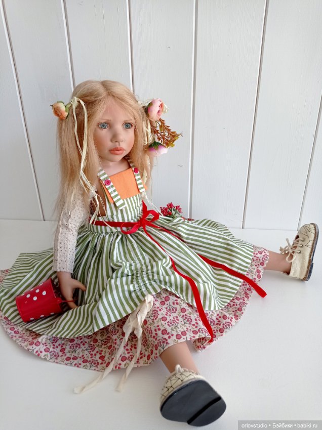 🍎🍒🍉🍄Сарафан для Цвергназе/Zwergnase ростом 65 см (фото 2)