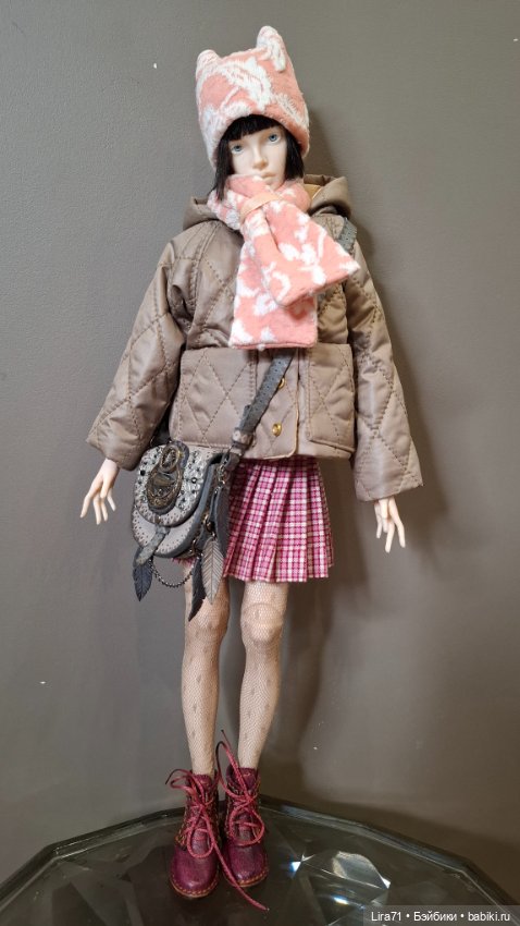 Шапка с ушками и шарф для девочек 1/4 (фото 5)