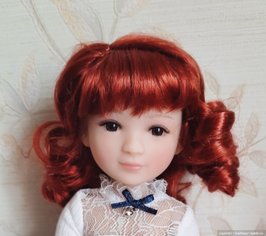 Парик красный 6-7" — Парики и волосы (мохер) для кукол