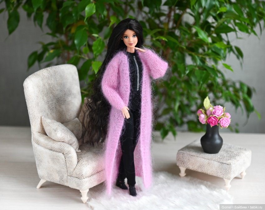 МК "Воздушный кардиган для Барби" (фото 3)