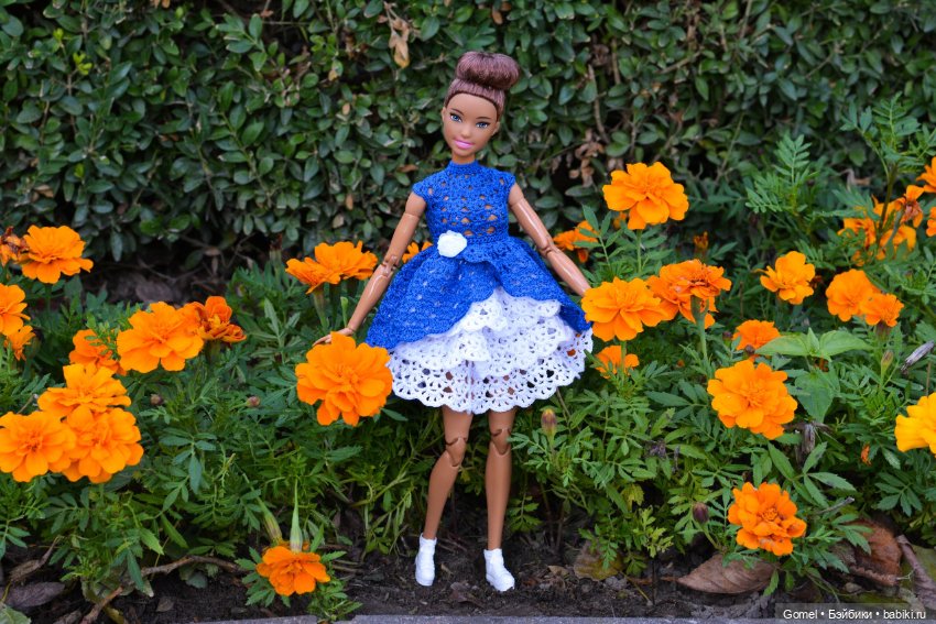 МК "Прага" по вязанию платья для куклы Барби (фото 3)
