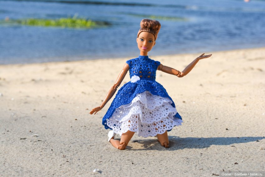 МК "Прага" по вязанию платья для куклы Барби