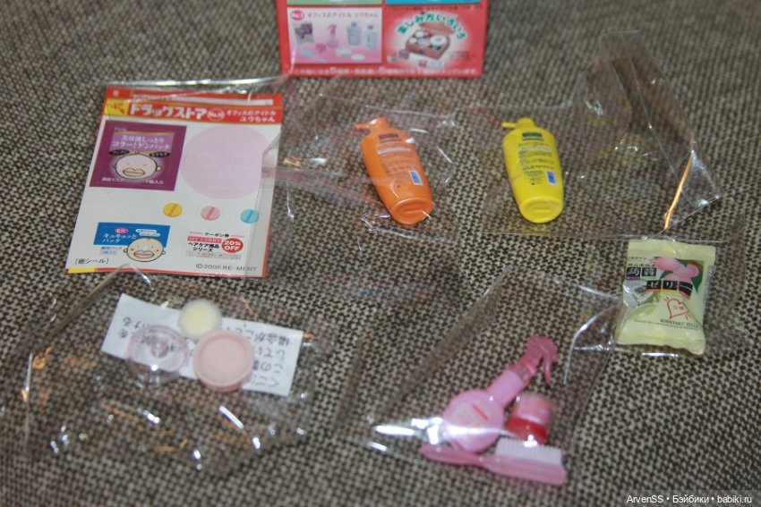 Набор миниатюры (косметика и уход за ребенком) японской фирмы Re-ment (фото 9)