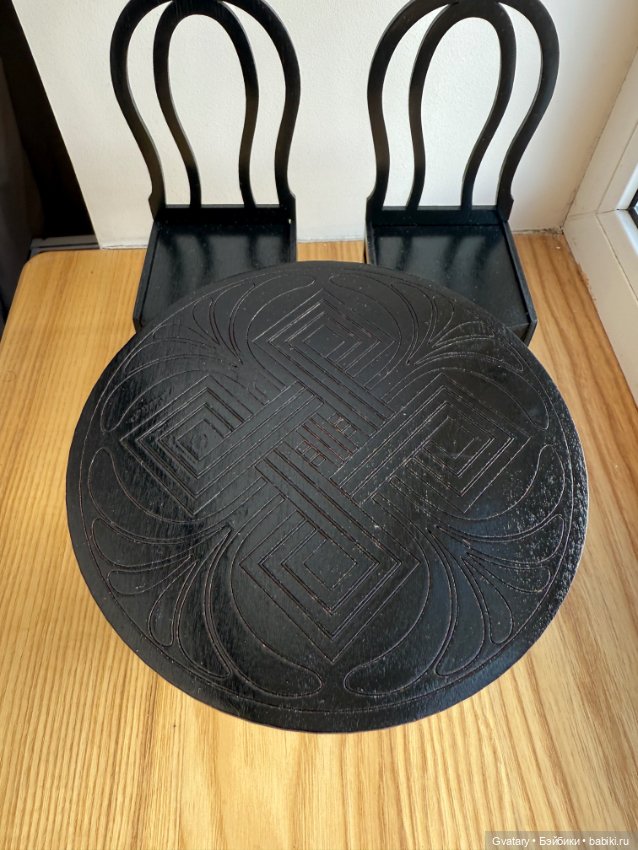 Стол и стулья 1/6 — Кукольная мебель (фото 5)