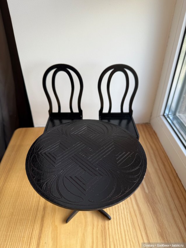 Стол и стулья 1/6 — Кукольная мебель (фото 6)