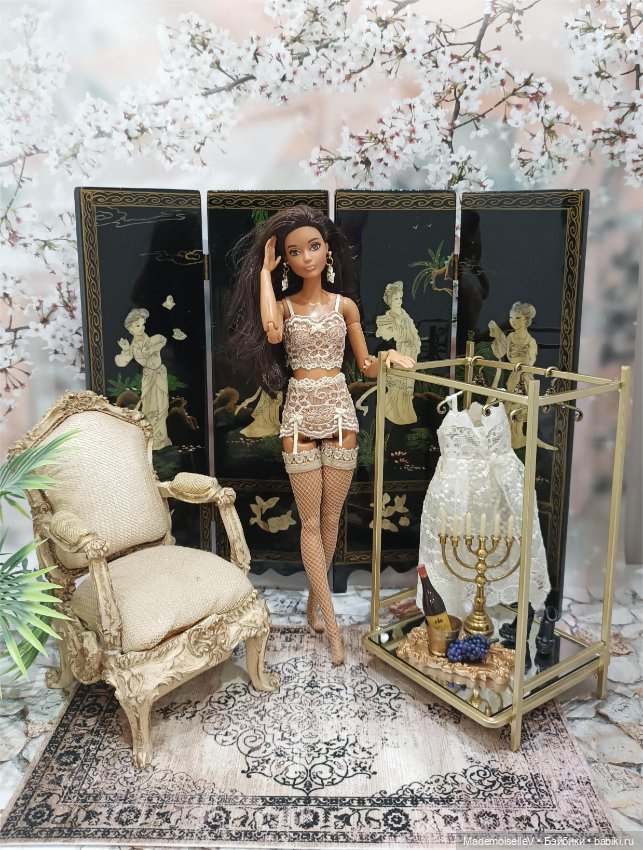 Ширма лаковая инкрустация перламутром (фото 10)