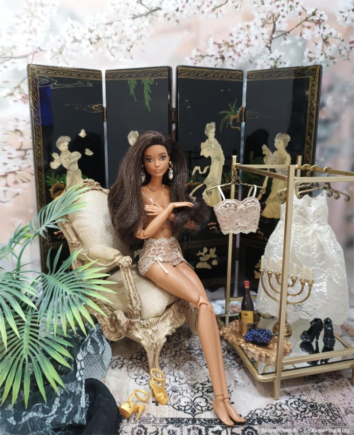 Ширма лаковая инкрустация перламутром (фото 5)