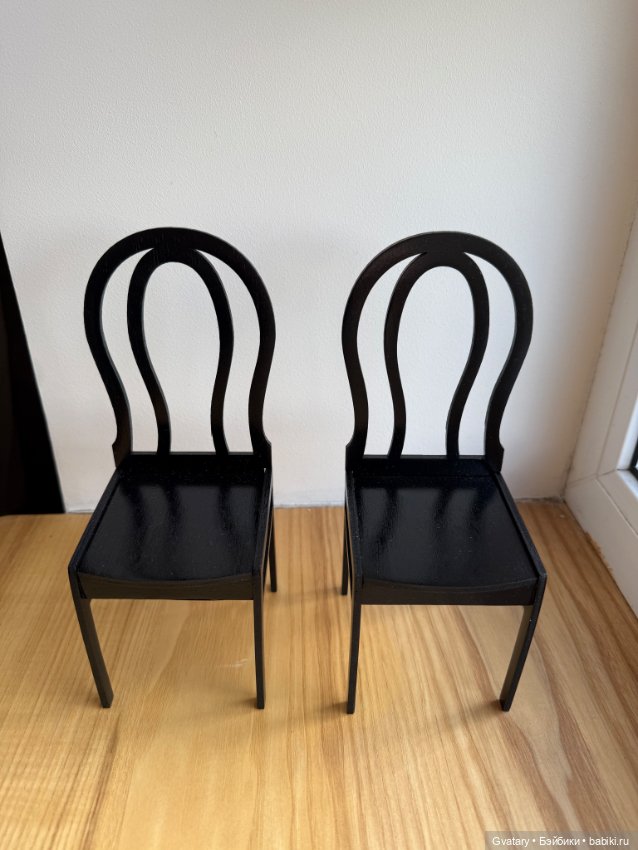 Стол и стулья 1/6 — Кукольная мебель (фото 3)