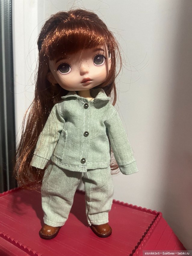 Комплект для малышек Монст из варёного хлопка