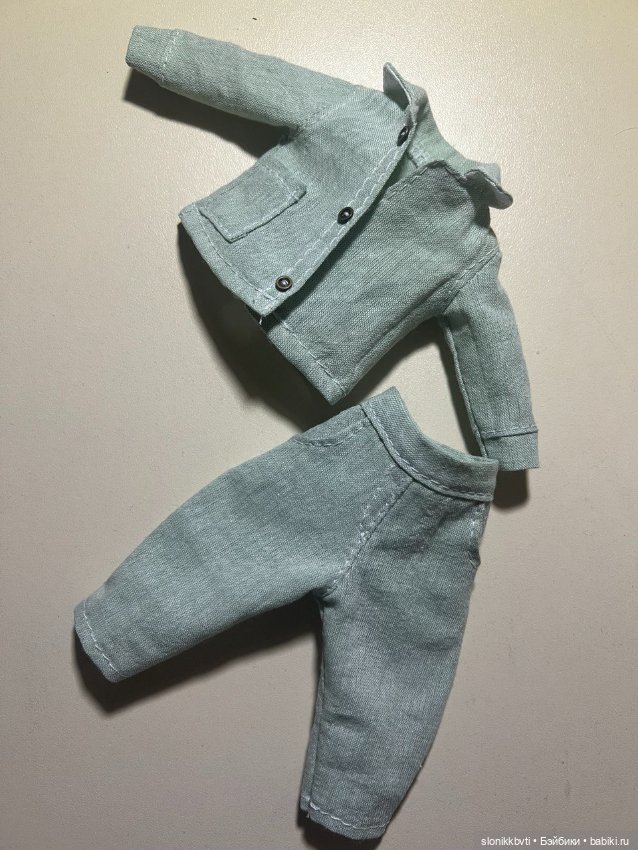 Комплект для малышек Монст из варёного хлопка (фото 3)