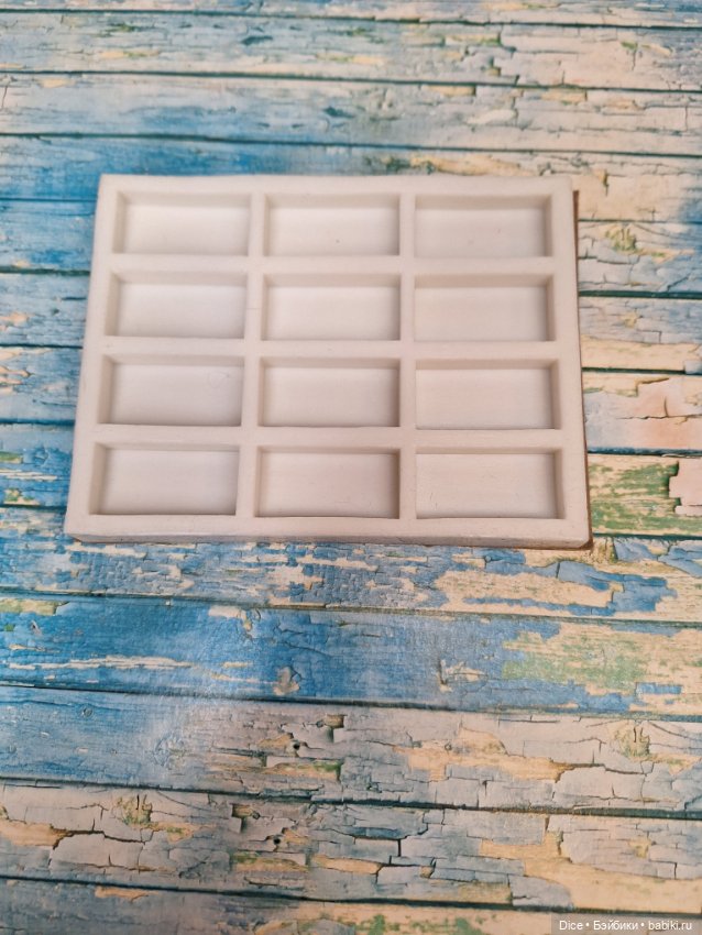 Силиконовая форма для кирпичиков 1/6