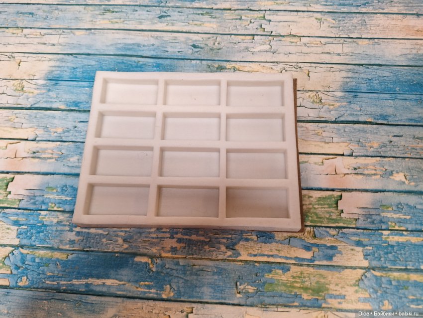 Силиконовая форма для кирпичиков 1/6 (фото 2)