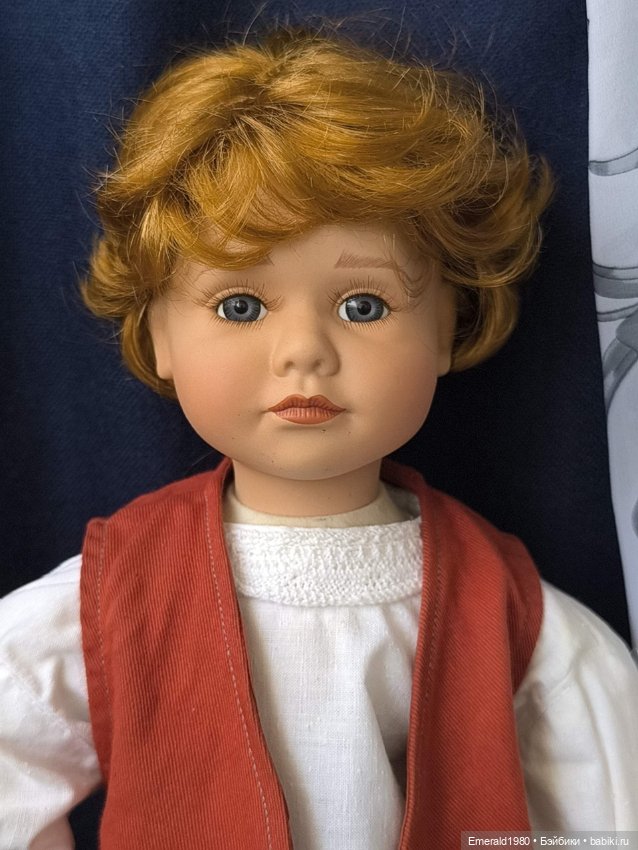 Фарфоровая кукла мальчик Германия 90е