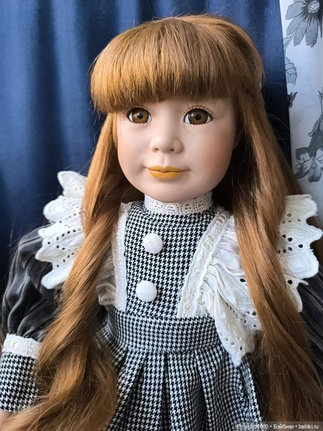 Большая фарфоровая кукла Германия 90 е (фото 5)