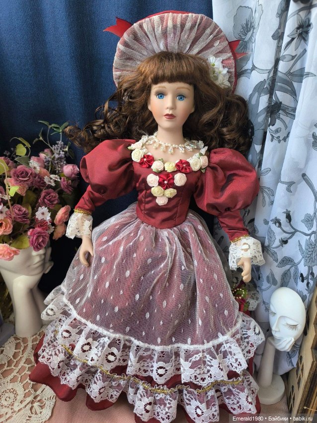 Фарфоровая кукла Германия 90е (фото 2)