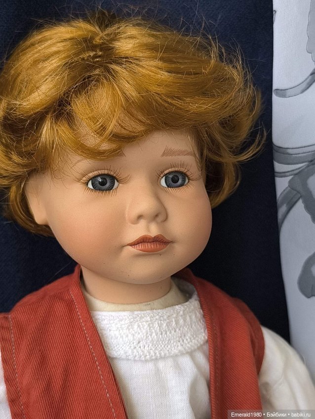 Фарфоровая кукла мальчик Германия 90е (фото 4)