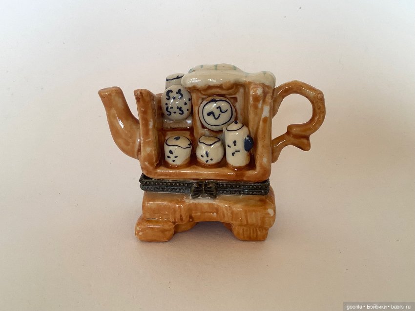 Керамический чайник шкатулка