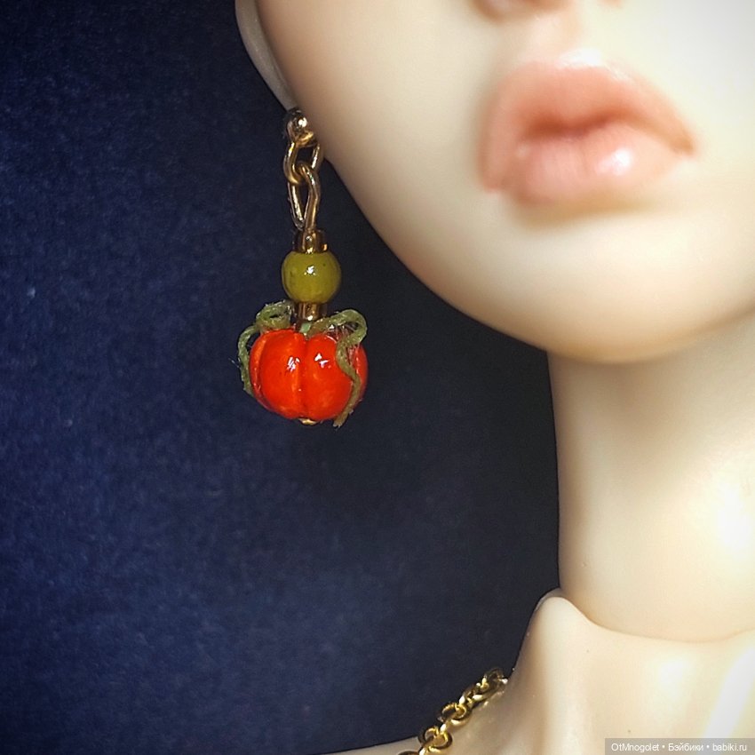 Комплект Тыковка — Украшения и очки для кукол (фото 3)