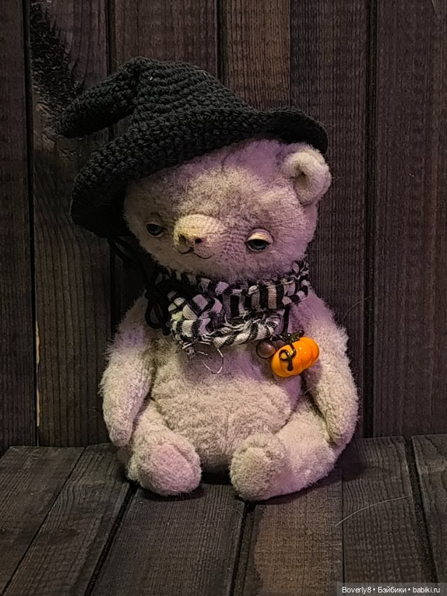 Мишка с тыквой — Авторские игрушки (фото 2)