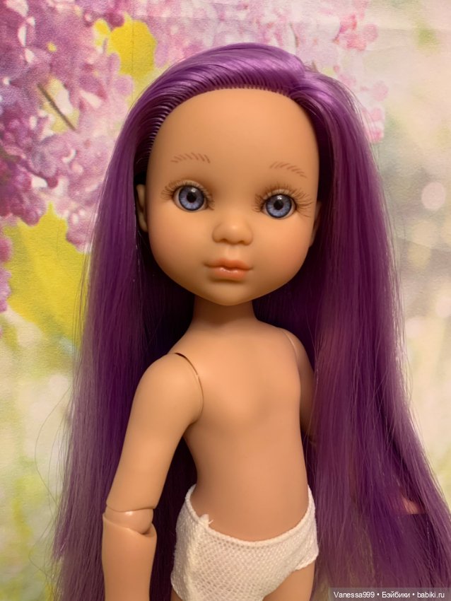 Красивая Ева с фиолетовыми волосами(тело шарнирное) от Berjuan (фото 5)