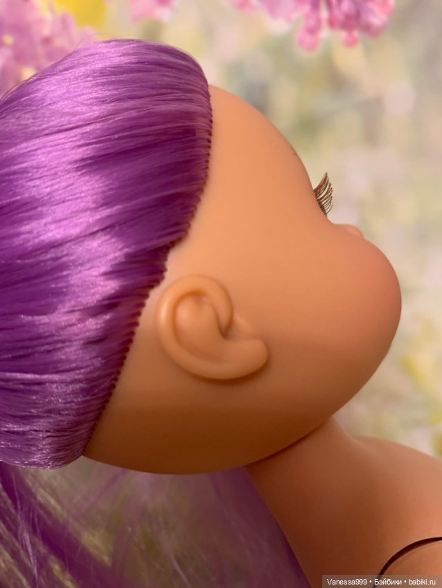 Красивая Ева с фиолетовыми волосами(тело шарнирное) от Berjuan