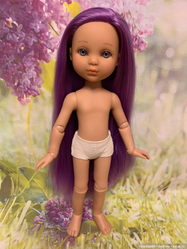 Красивая Ева с фиолетовыми волосами(тело шарнирное) от Berjuan (фото 2)