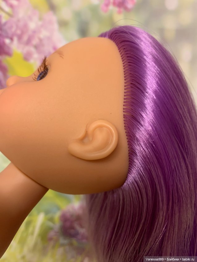 Красивая Ева с фиолетовыми волосами(тело шарнирное) от Berjuan