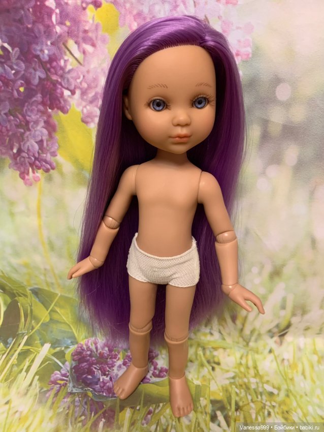 Красивая Ева с фиолетовыми волосами(тело шарнирное) от Berjuan (фото 3)
