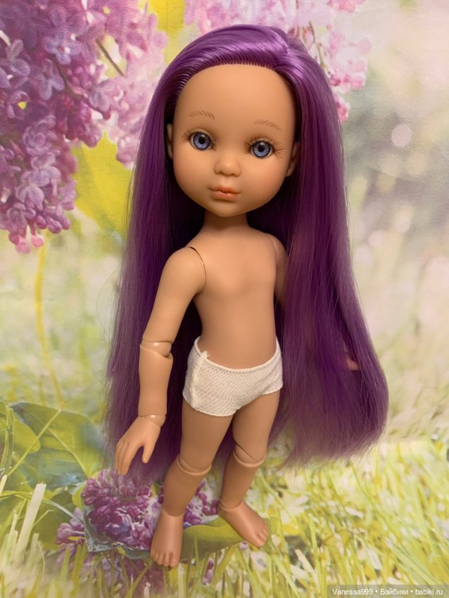 Красивая Ева с фиолетовыми волосами(тело шарнирное) от Berjuan (фото 4)