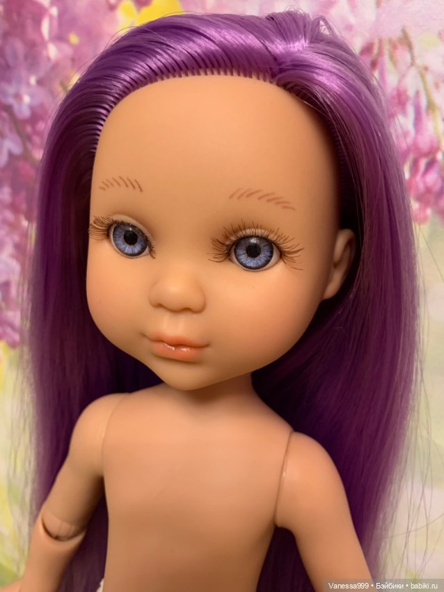 Красивая Ева с фиолетовыми волосами(тело шарнирное) от Berjuan (фото 10)