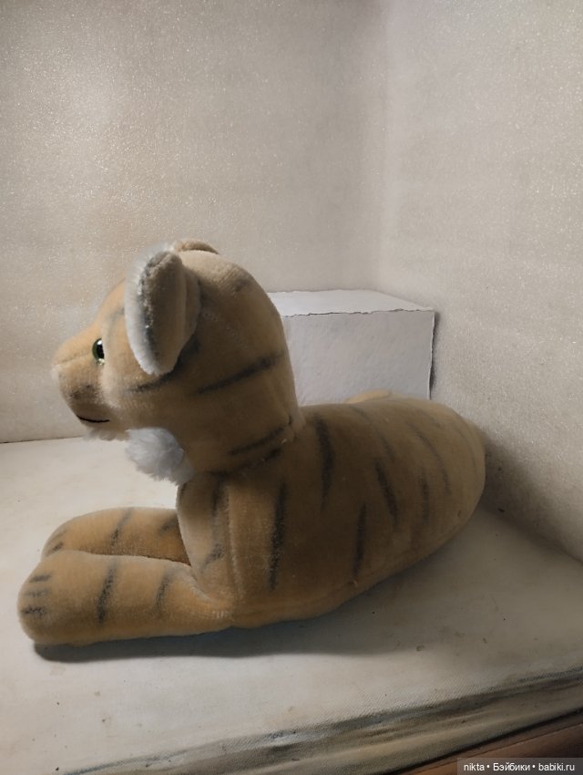 Мягкая игрушка времен СССР Старенький тигр (фото 5)